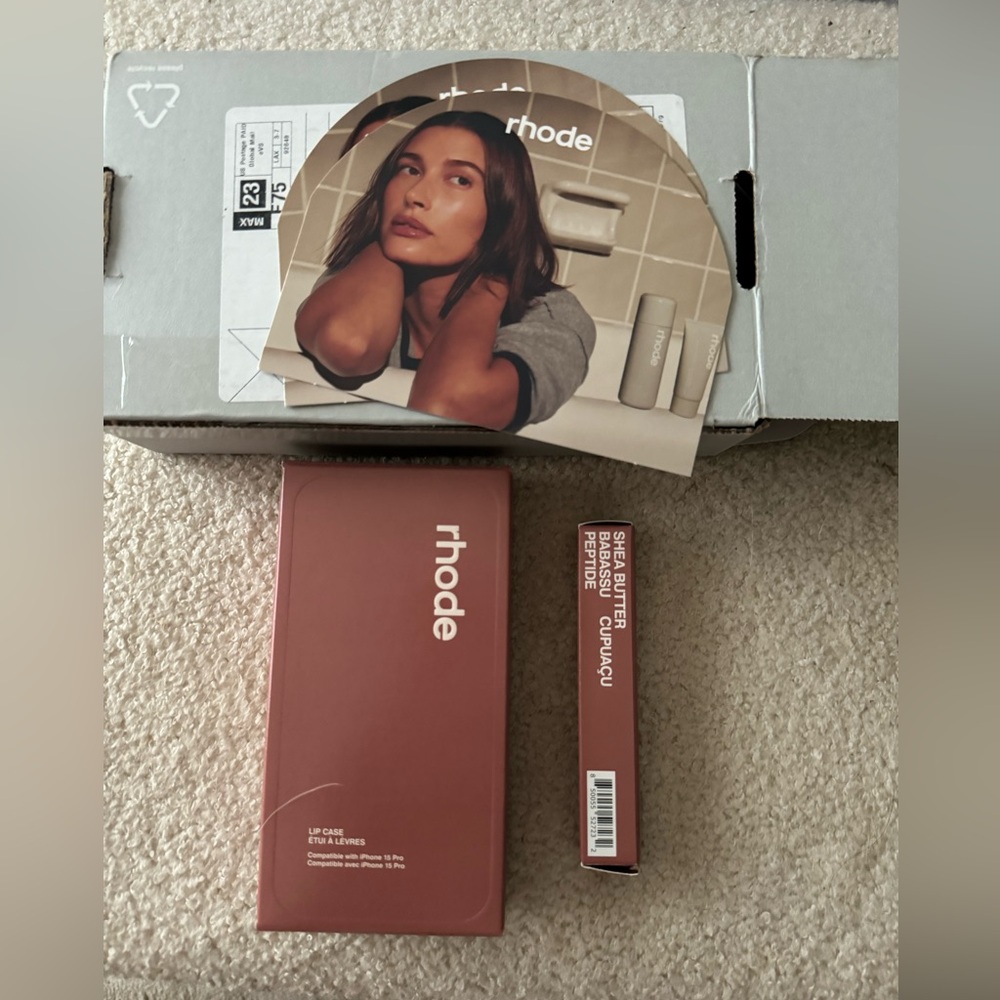 RHODE CASE AND LIP GLOSS BRAND NEW